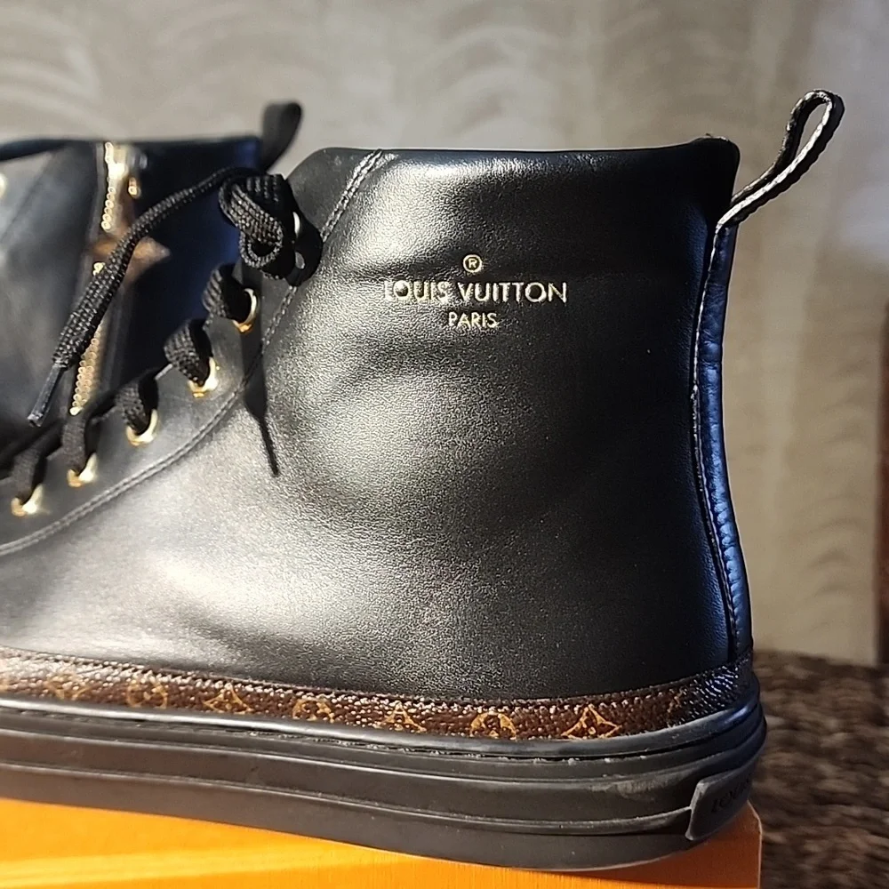 Louis Vuitton high top fashion tennis shoe. Authentic - Picture 2 of 16